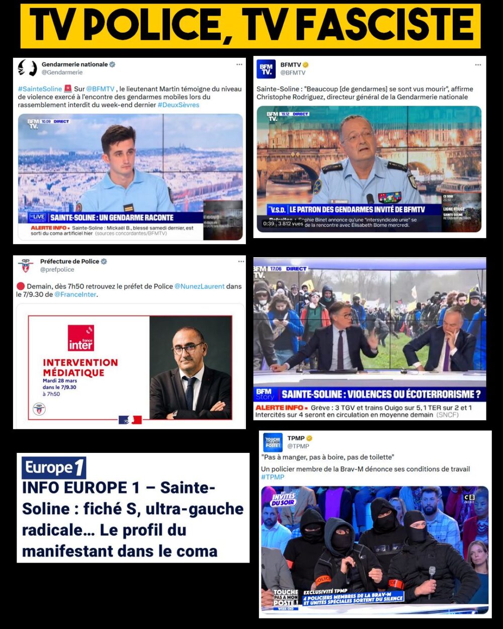 Télé police, télé fasciste