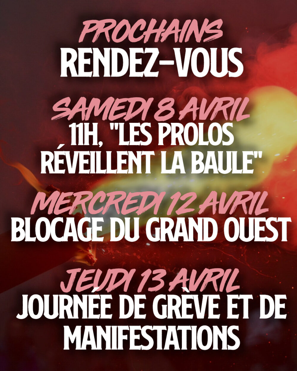 Les prochains rendez-vous