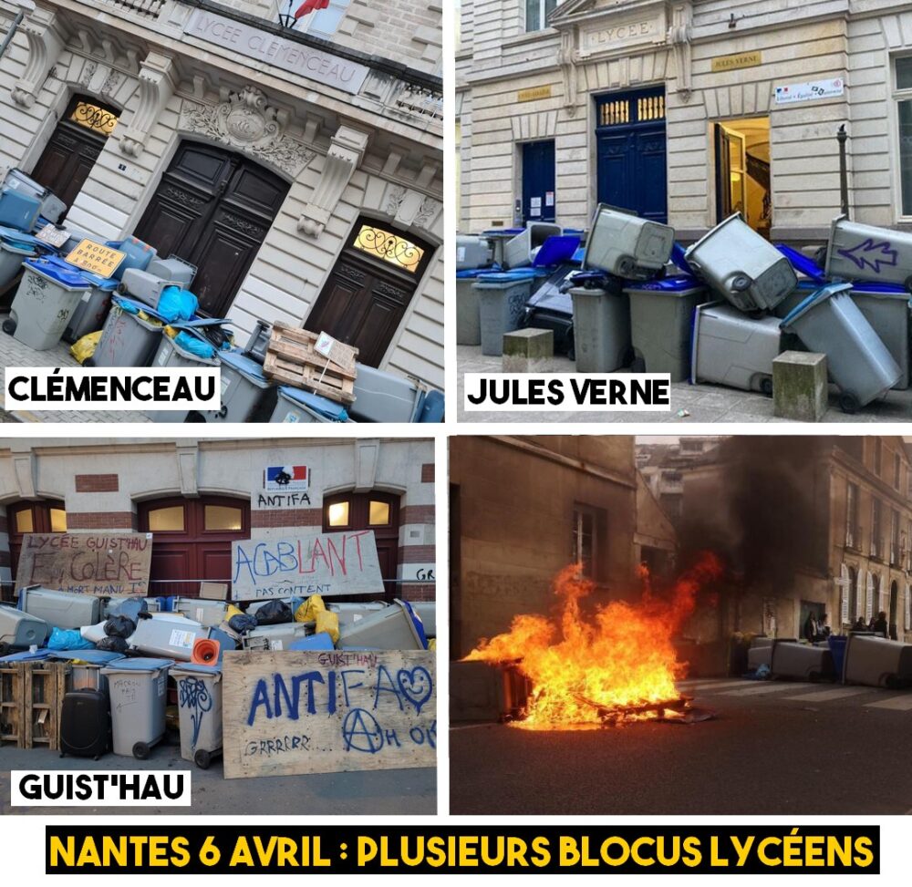 Nantes, 6 avril : la jeunesse très mobilisée