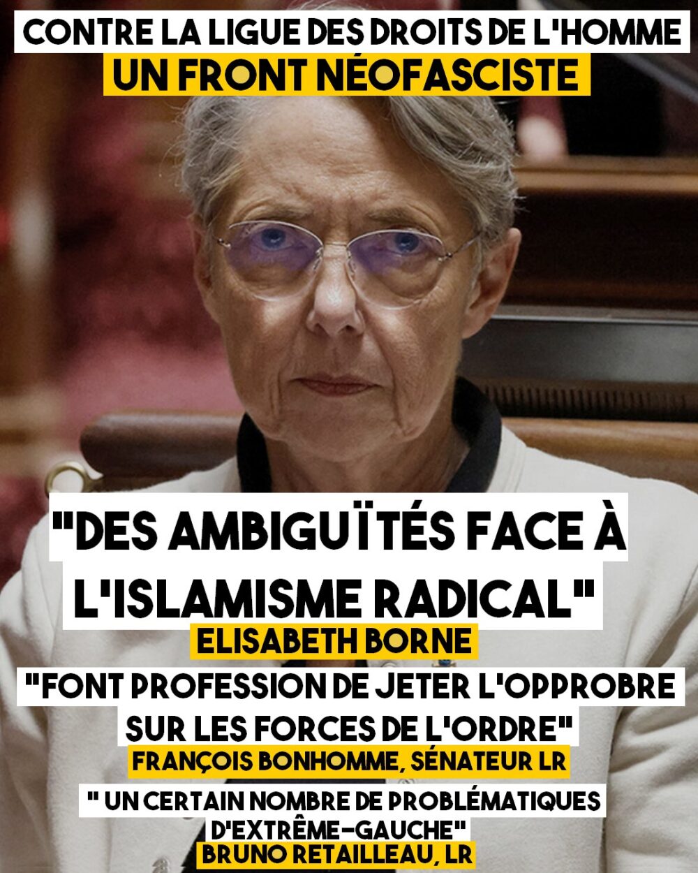 Ligue des Droits de l’Homme : un front néofasciste se constitue sous nos yeux