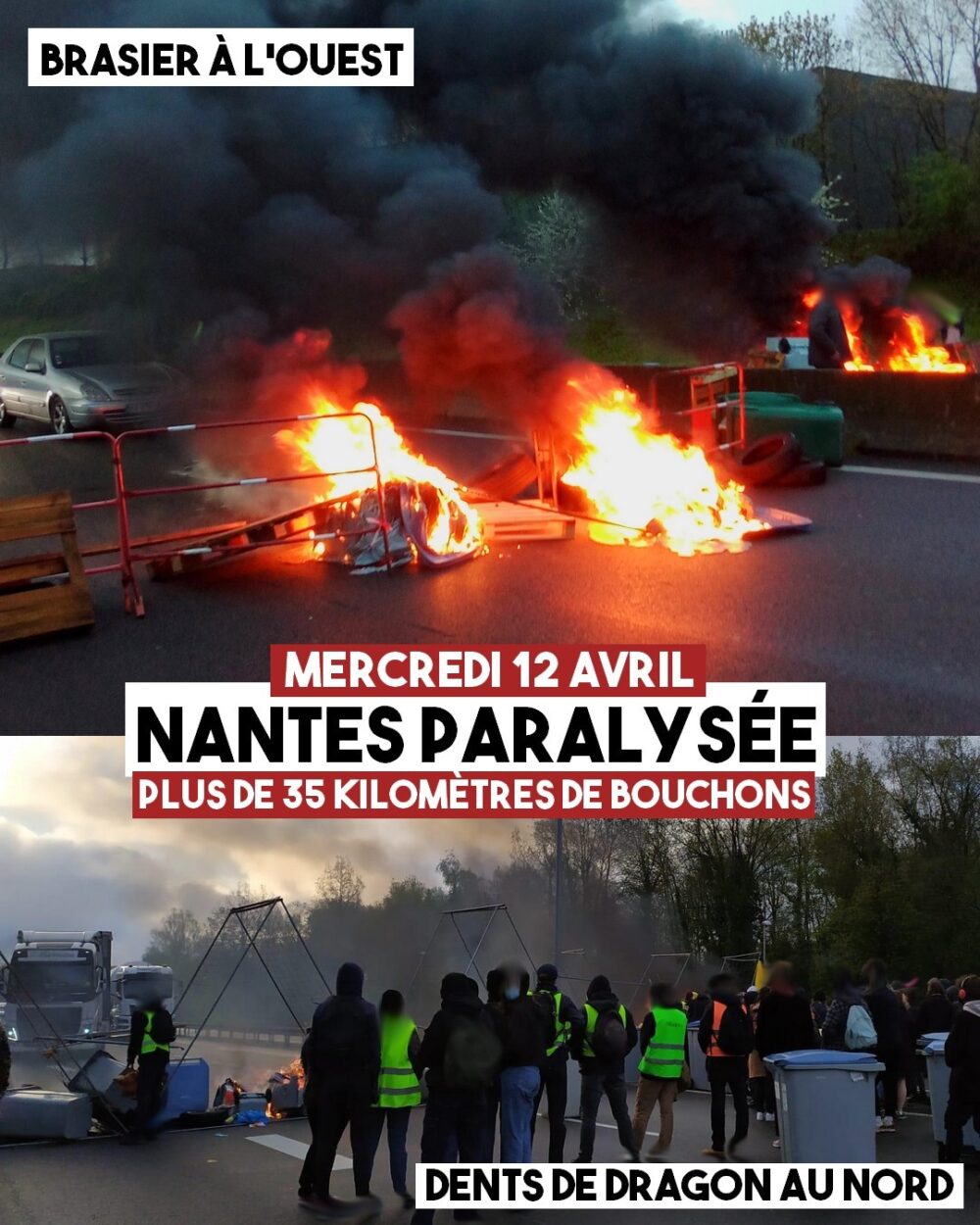 Nantes, 12 avril : nouvelle opération ville morte