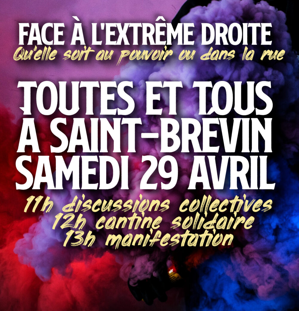 Samedi 29 avril : toutes et tous à Saint-Brévin contre l’extrême-droite