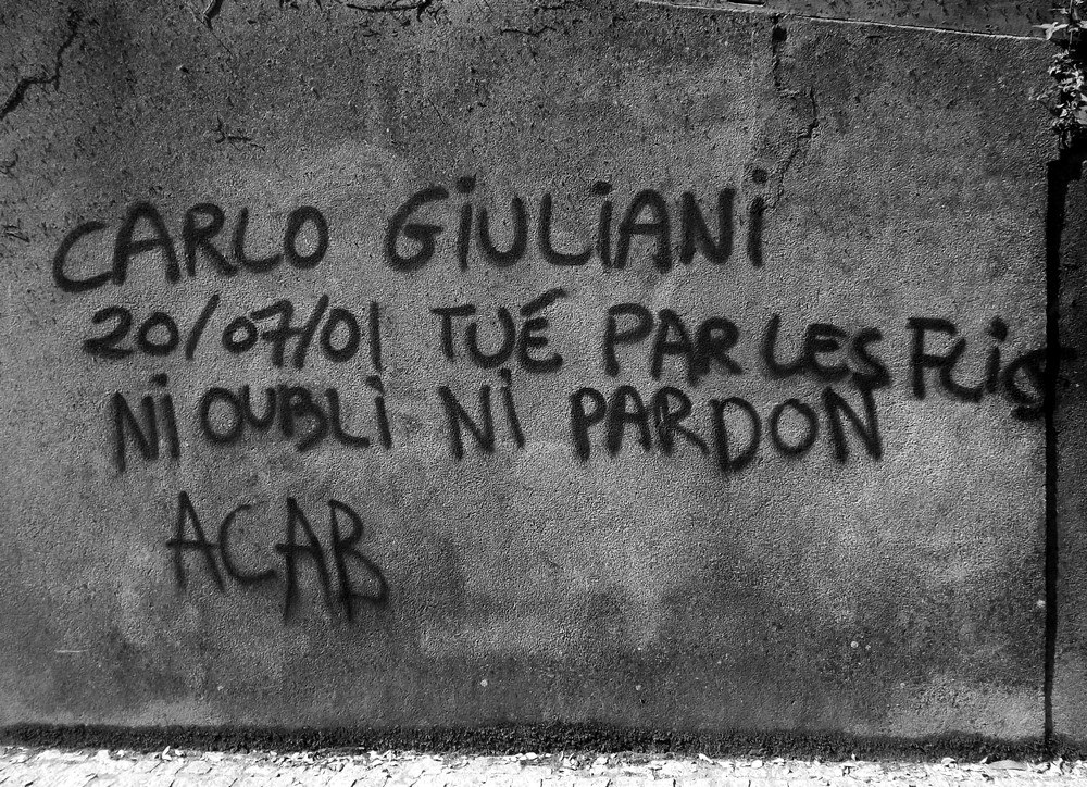 Les murs se rappellent Carlo Giuliani