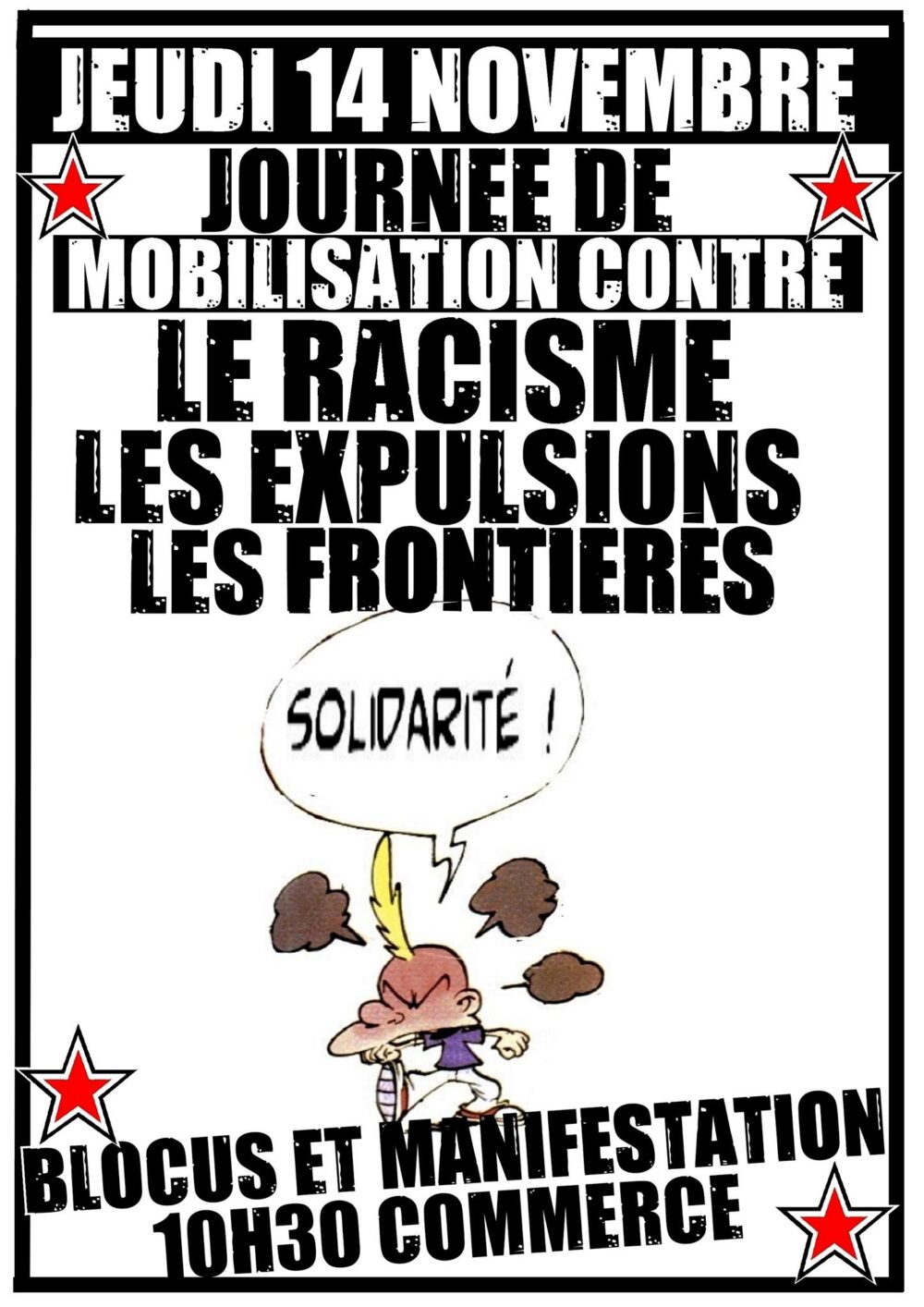 Journée de mobilisation contre le racisme, les expulsions et les frontières