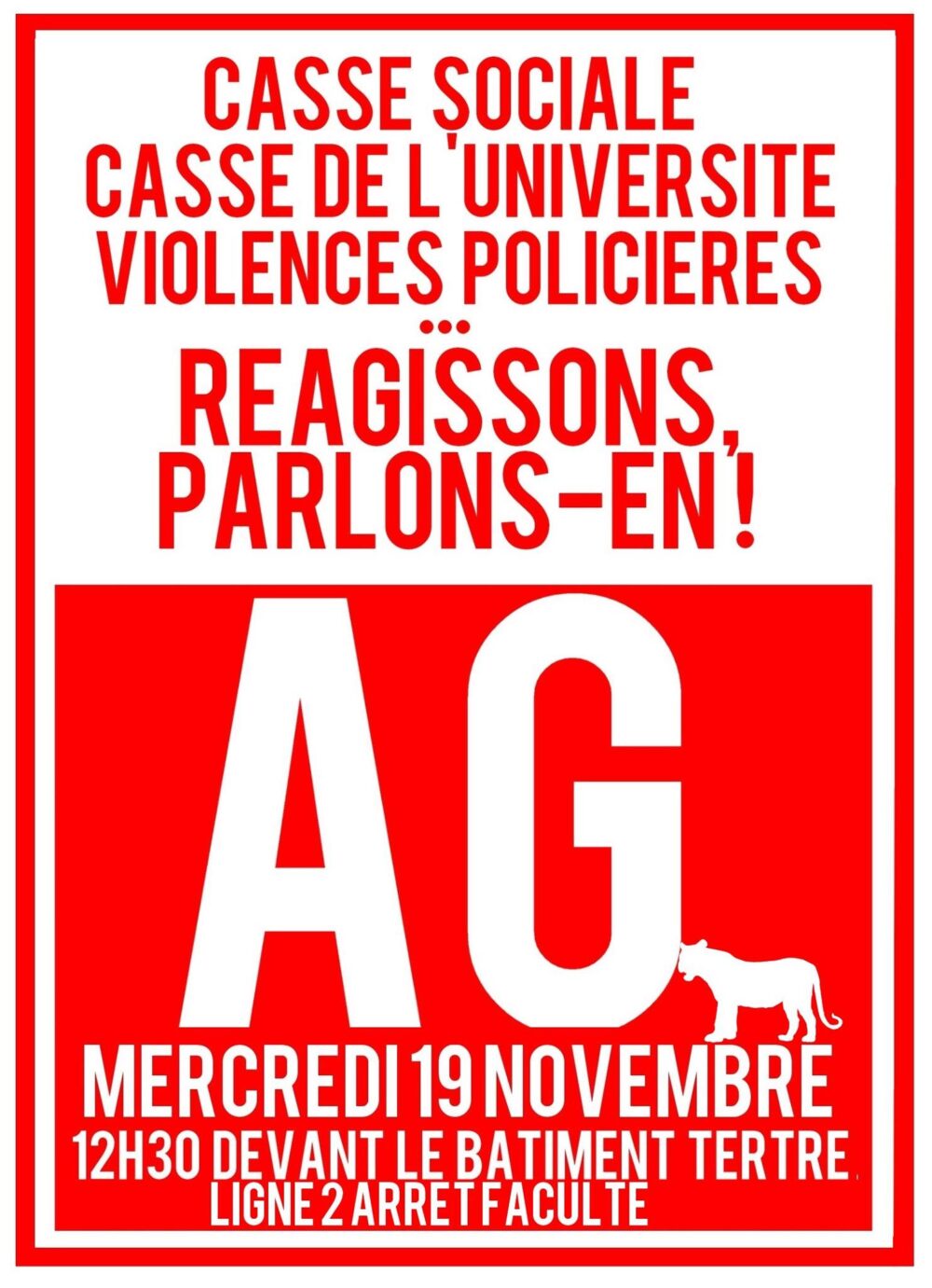 En AG contre les violences sociales et policières
