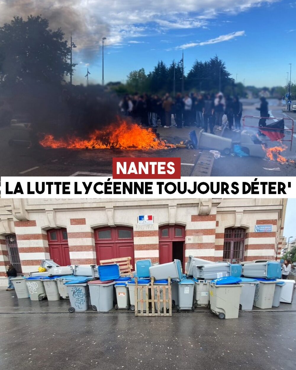 Nantes : les blocus lycéens continuent