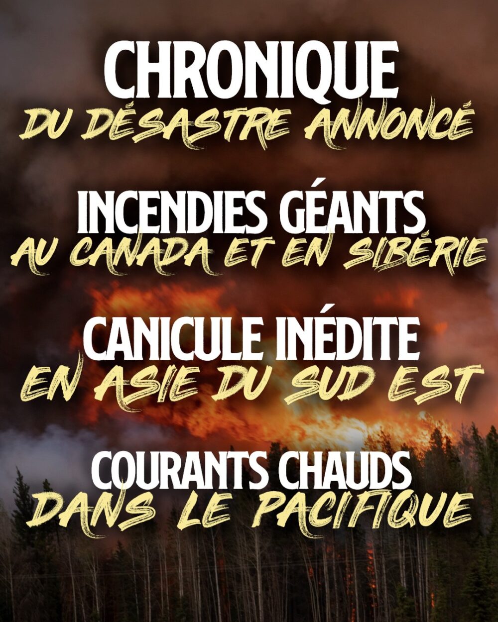 Incendies géants et canicules : chronique du désastre annoncé