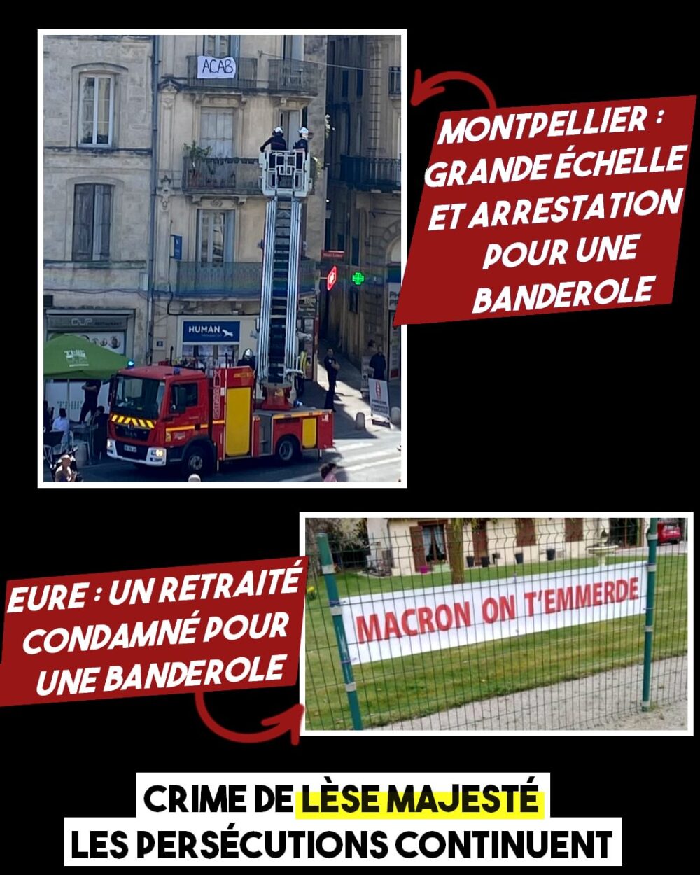 Ne dites pas de mal de Macron et de sa police
