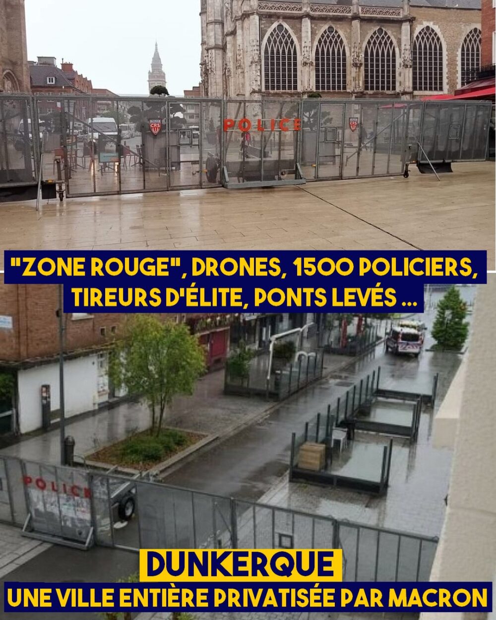 Macron à Dunkerque : une ville entière militarisée