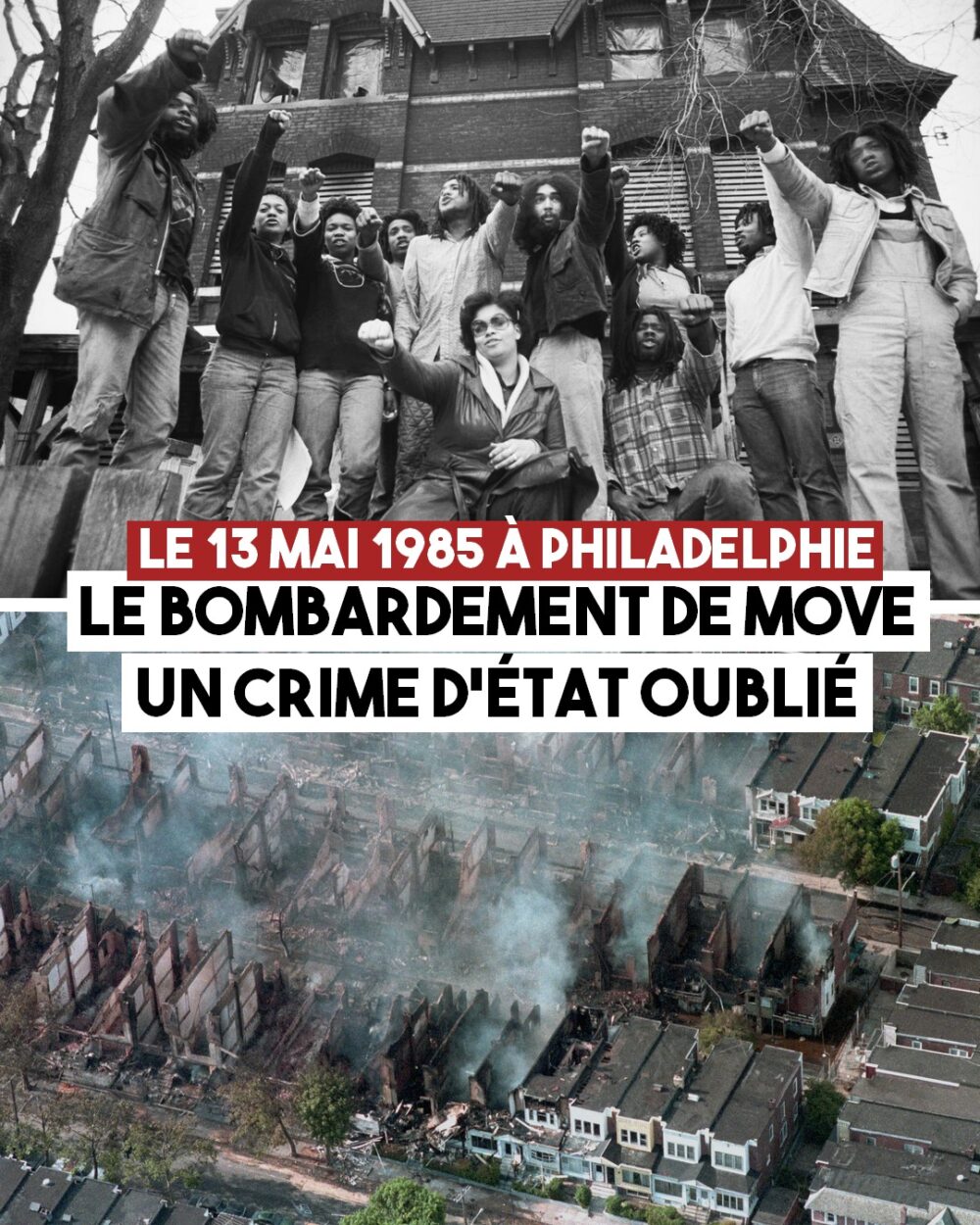 13 mai 1985, le bombardement de MOVE : un crime d’État oublié