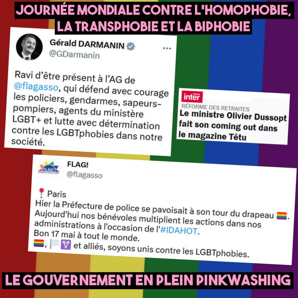Les opérations de Pinkwashing sont partout au gouvernement.