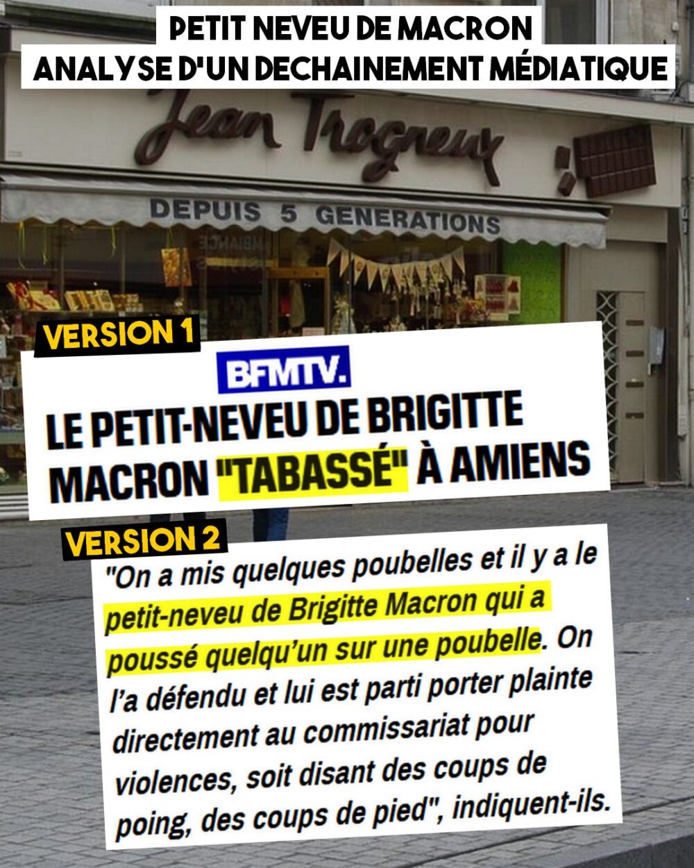 Petit-neveu de Macron « tabassé » ? Analyse d’un déchaînement médiatique et judiciaire