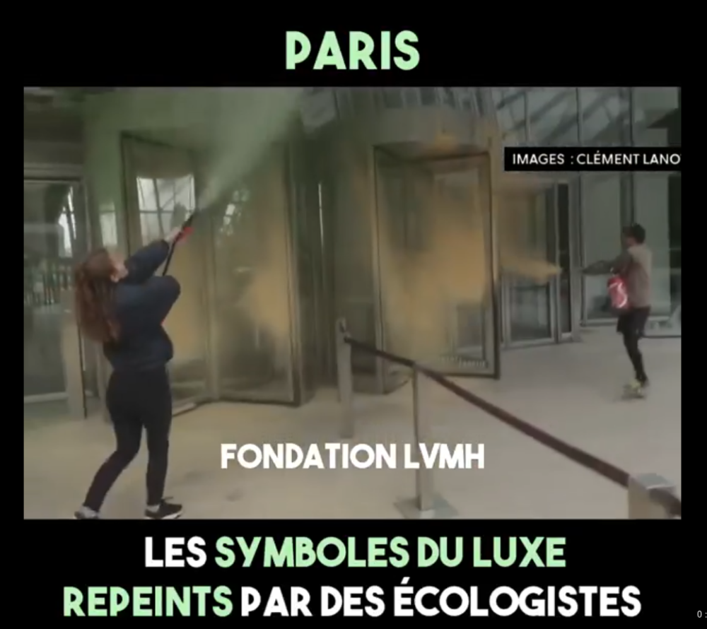 Paris : les fiefs du luxe repeints par des écologistes