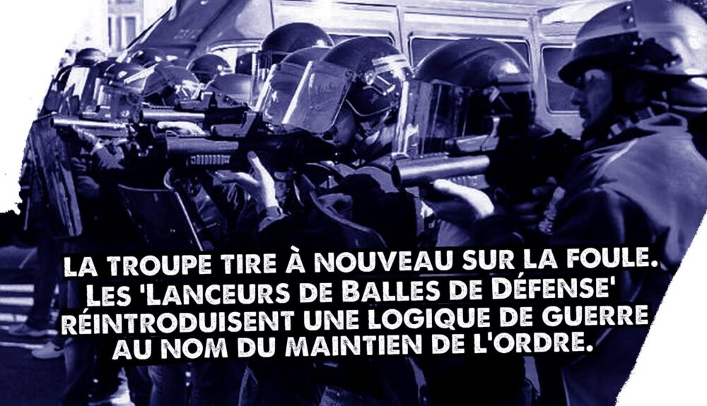 La troupe tire à nouveau sur la foule