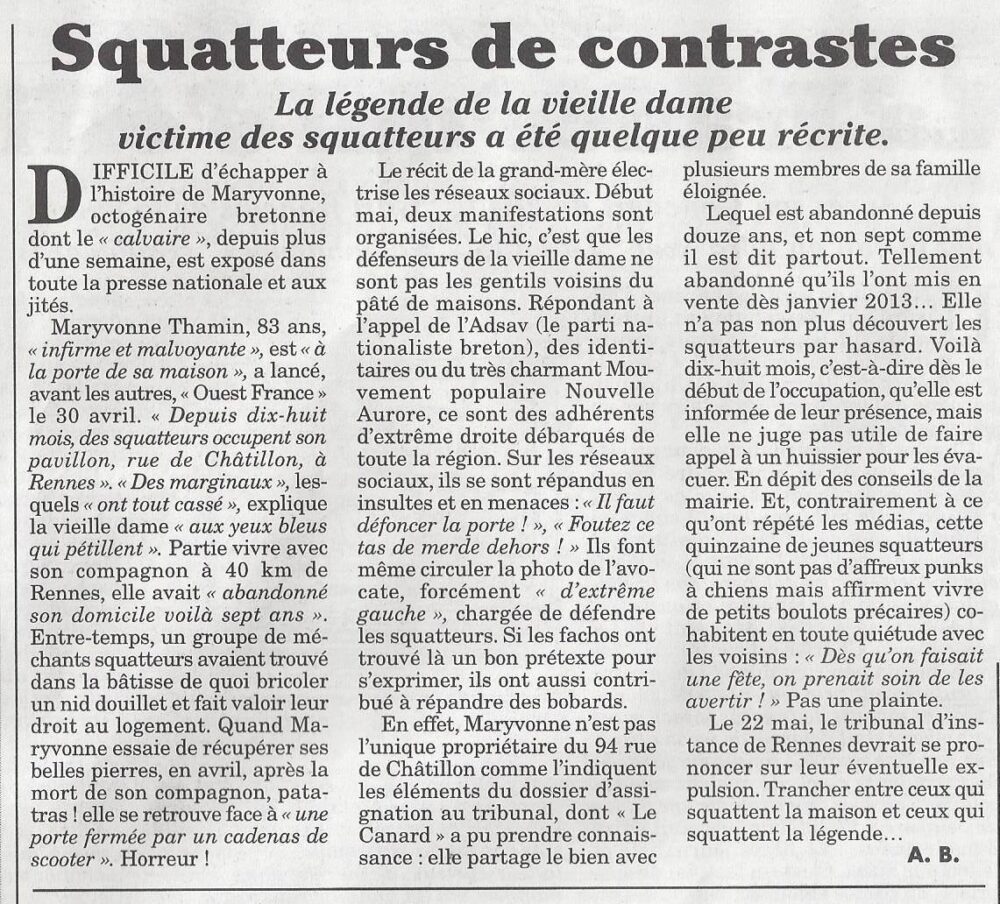 Droit de suite : l’affaire Maryvonne
