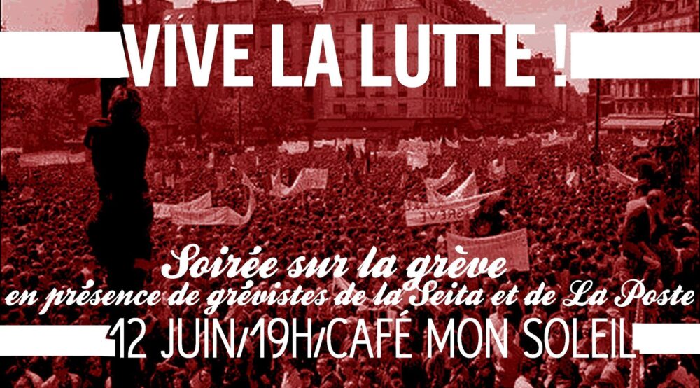 Nantes : soirée sur les luttes sociales, en présence de grévistes de la Seita et de postiers du 92