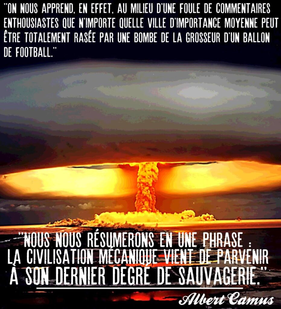 Un champignon atomique lors d'essais nucléaires