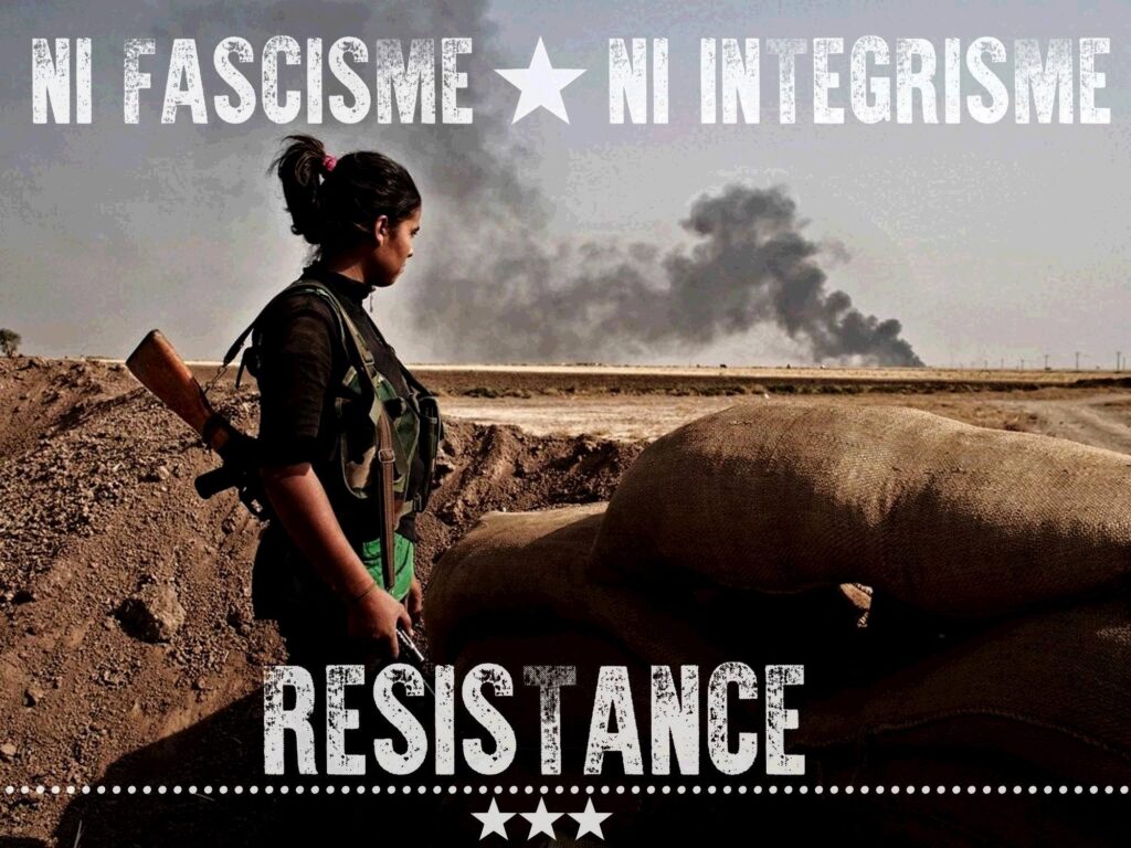 Une combattante kurde se tenant du côté de celles et ceux qui résistent