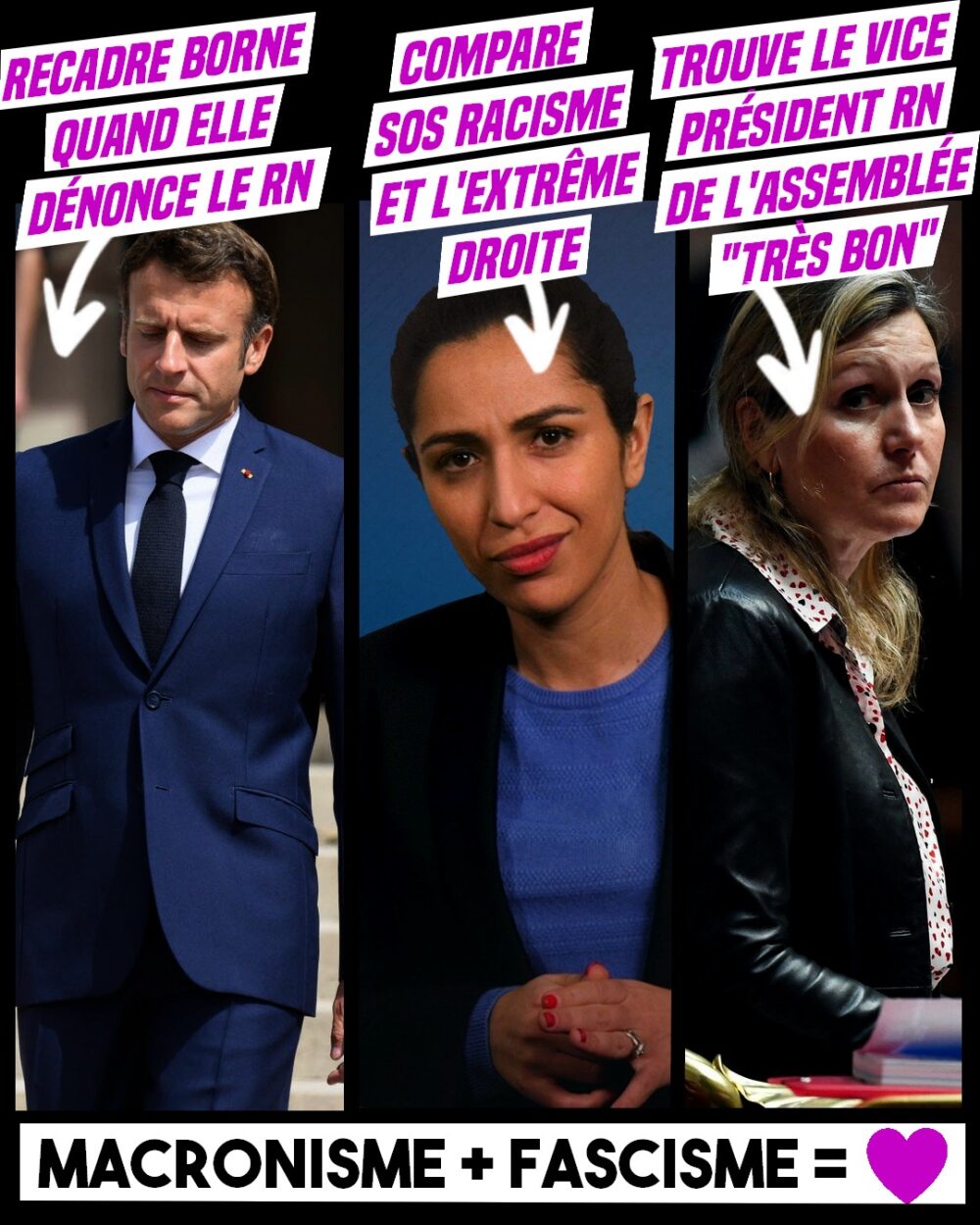 Macronistes + Rassemblement National = Cœur
