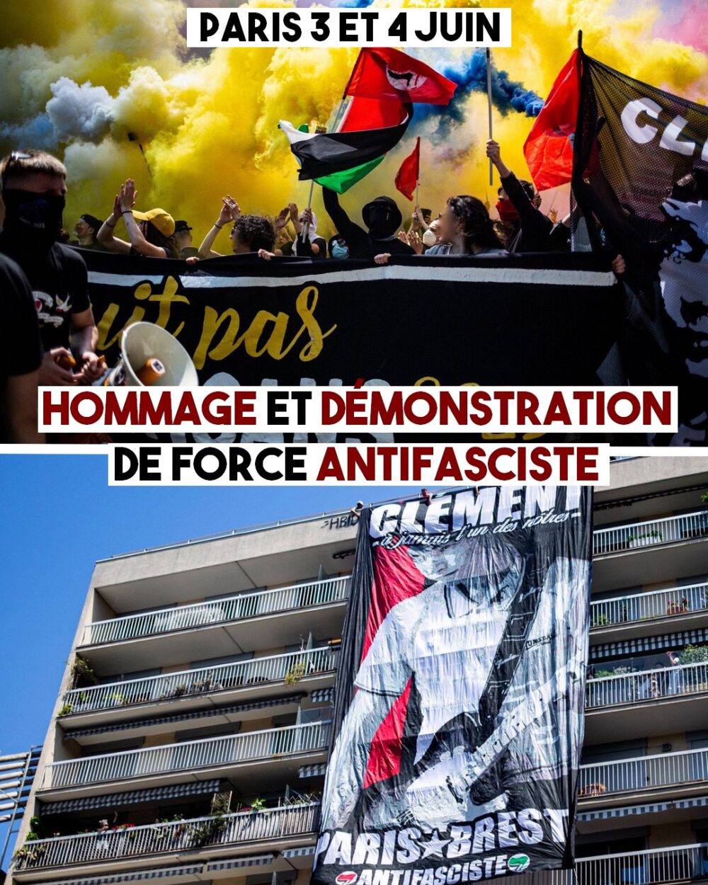 Hommage à Clément : retour sur un beau week-end antifasciste