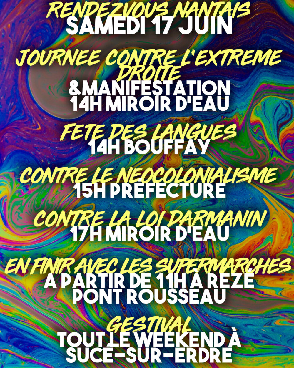 Rendez-vous à Nantes samedi 17 juin
