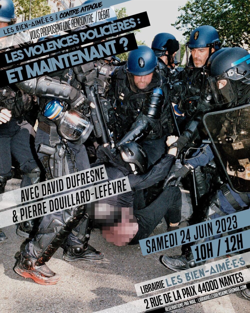« Violences policières : et maintenant ? » Débat à Nantes