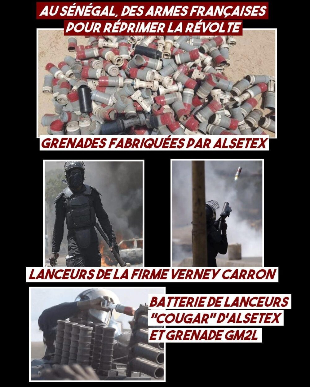 Au Sénégal, des armes françaises tirées sur la population