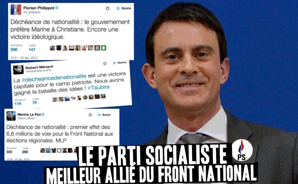 Les socialistes font un cadeau de Noël à l’extrême droite !