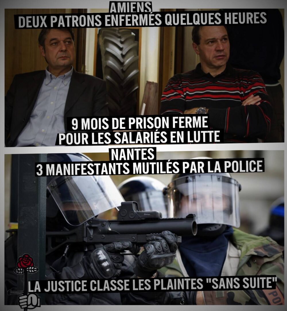 D’Amiens à Nantes : violence d’État, justice de classe