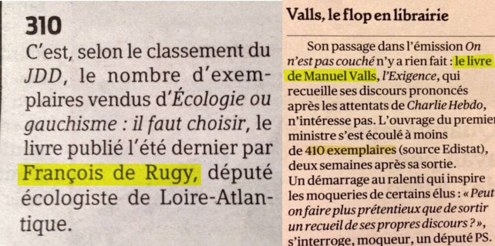Une gifle pour les arrivistes