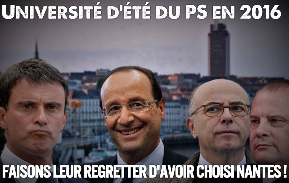 Université d’été du PS : faisons leur regretter d’avoir choisi Nantes