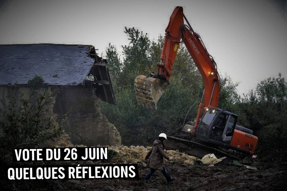 À propos de la mascarade du 26 juin