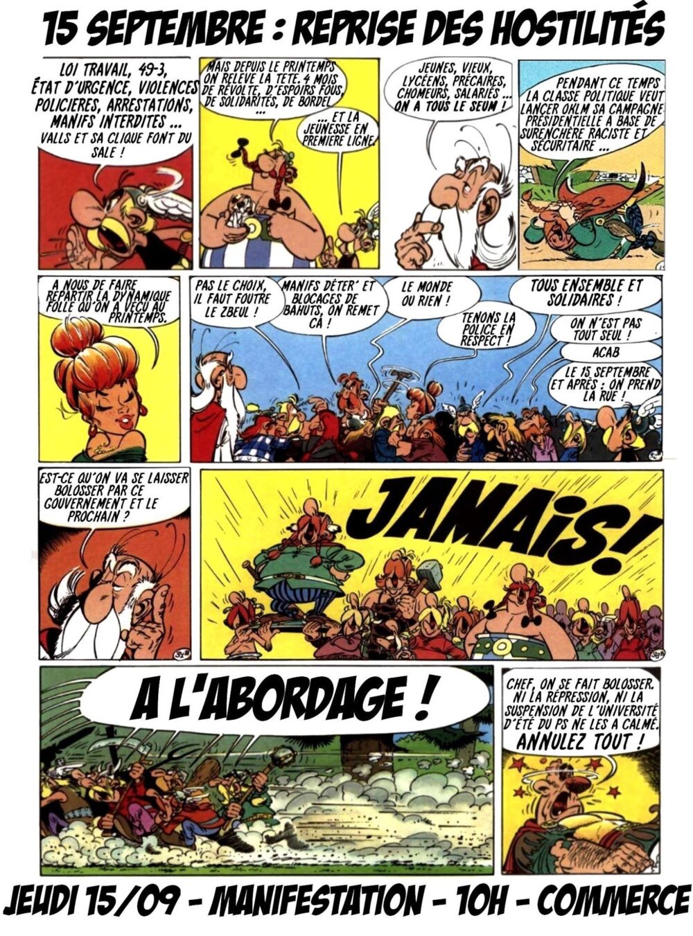 Le tract lycéen pour le 15 septembre