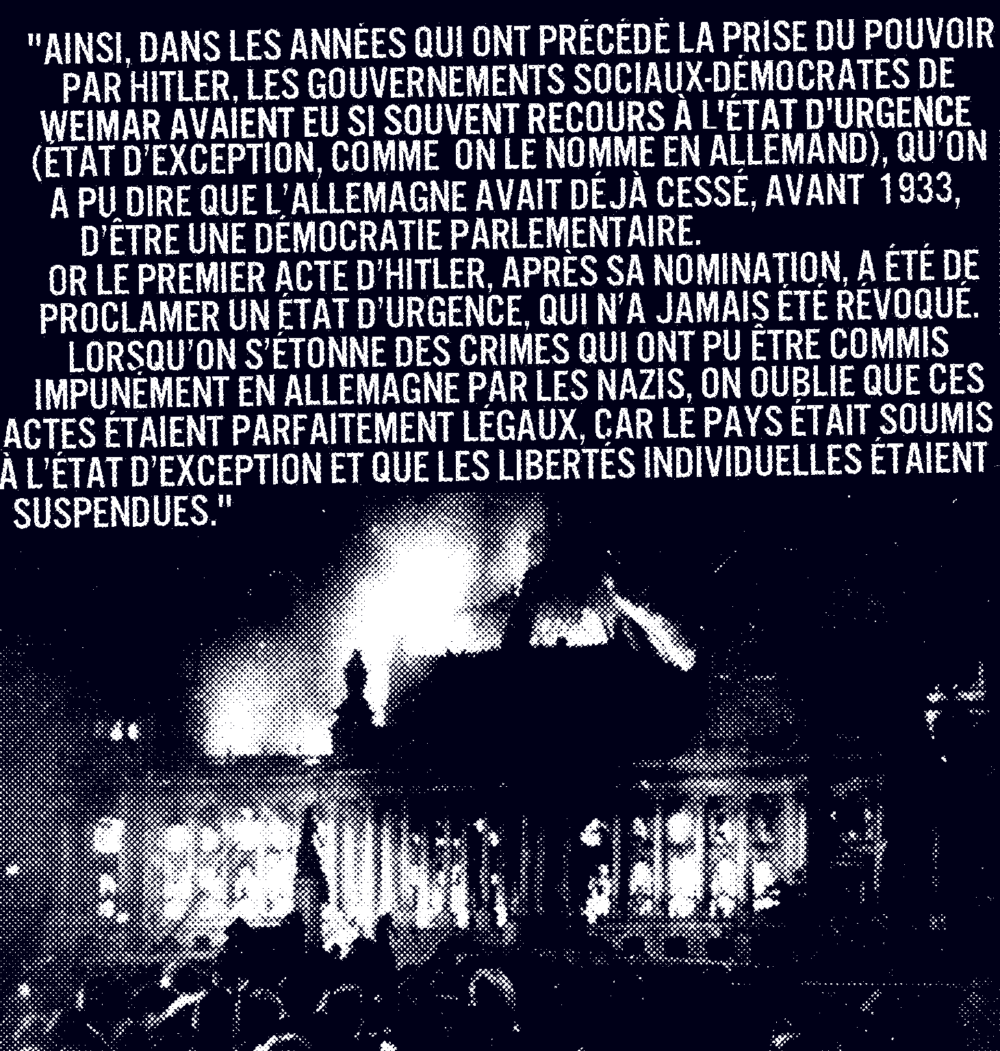 «De l’État de droit à l’État de sécurité»