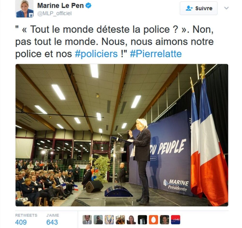 Le Pen n’est pas de notre monde