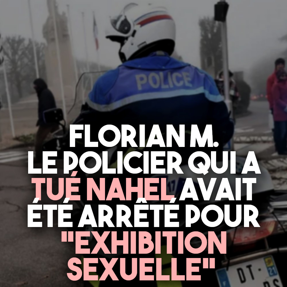Un motard de la police, de dos, pendant un manifestation à Paris