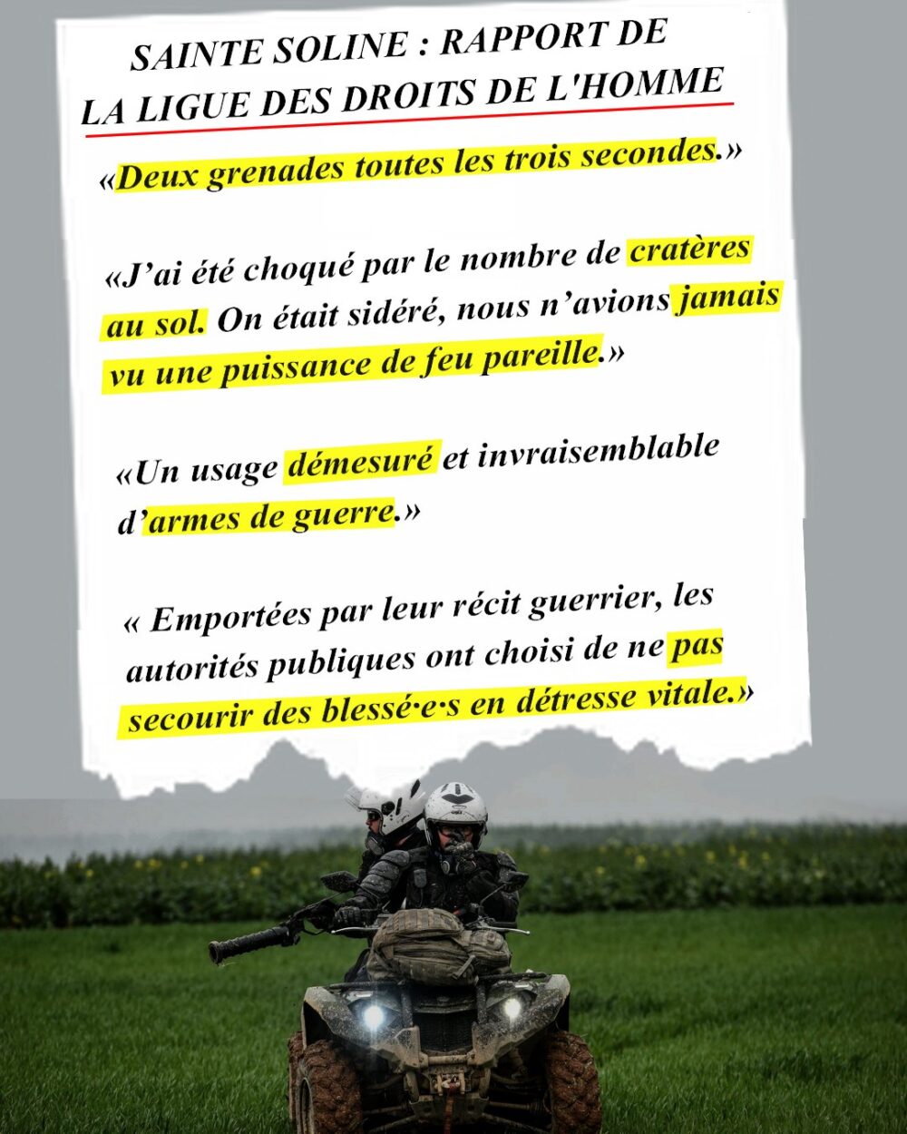 Rapport de la LDH : autopsie d’une boucherie