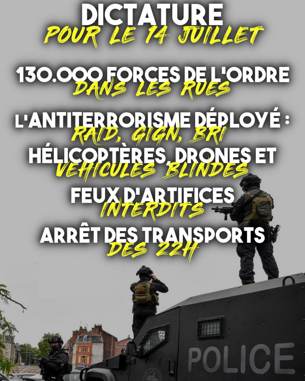 14 juillet : la dictature pour commémorer la Révolution