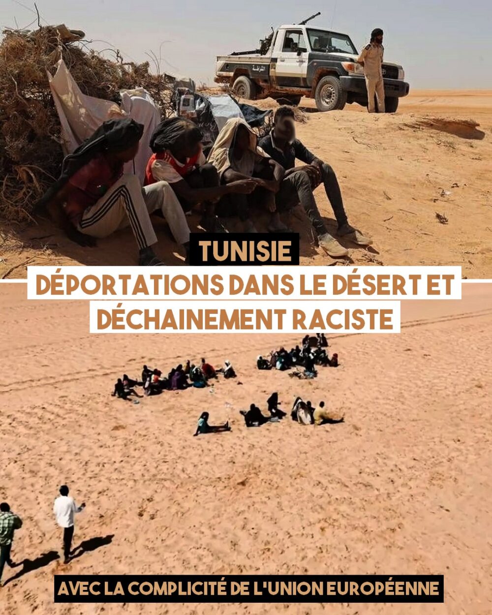 Tunisie : déportations dans le désert et déchaînement raciste