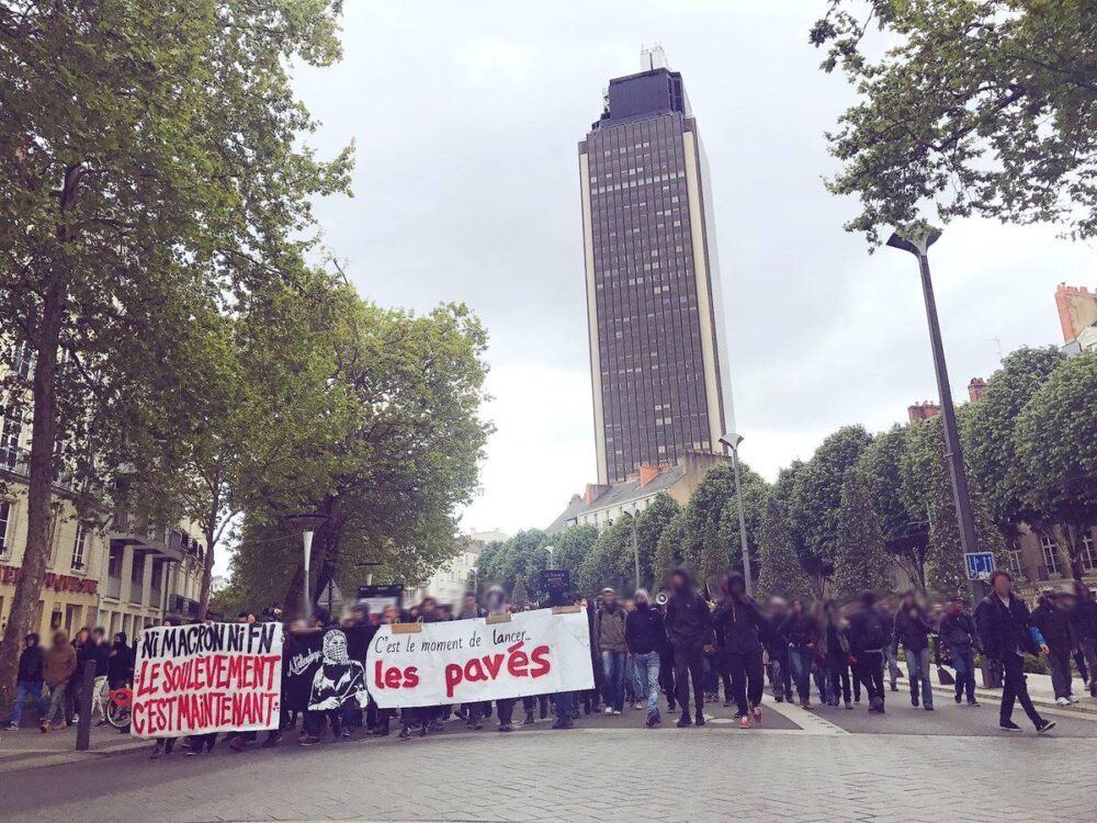 Nantes contre Macron et Le Pen : manif OKLM