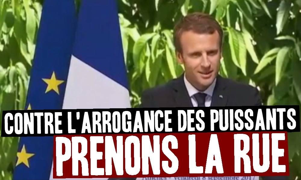 Contre l’arrogance des puissants, prenons la rue !