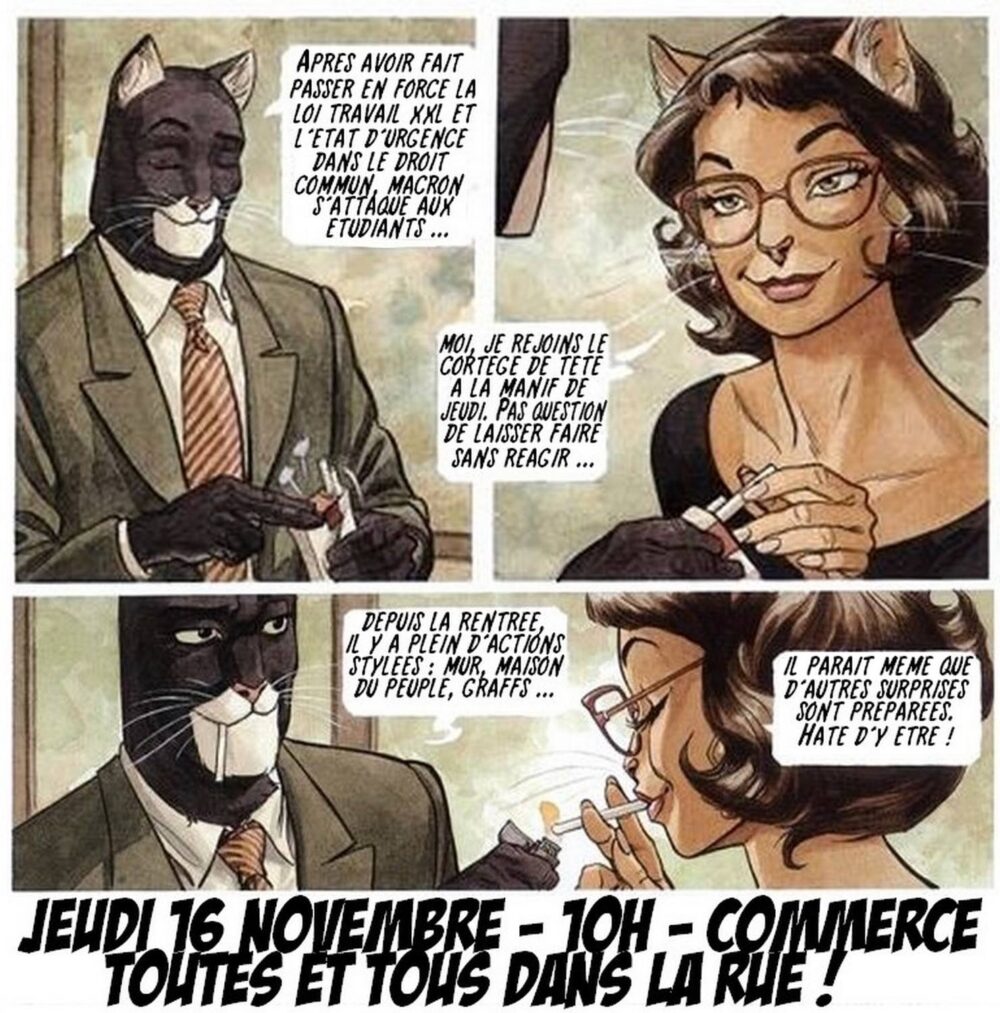 Jeudi 16 novembre – 10H – Commerce