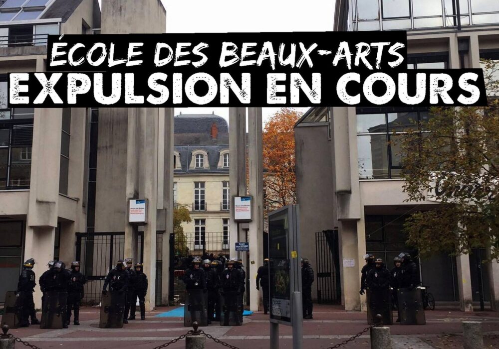 École des Beaux-Arts : expulsion en cours