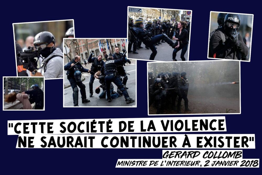 « Cette société de la violence ne saurait continuer à exister »