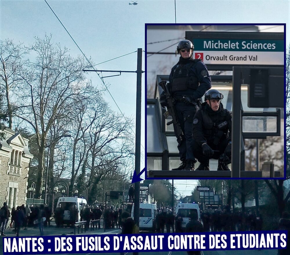 Des fusils d’assaut contre les étudiants