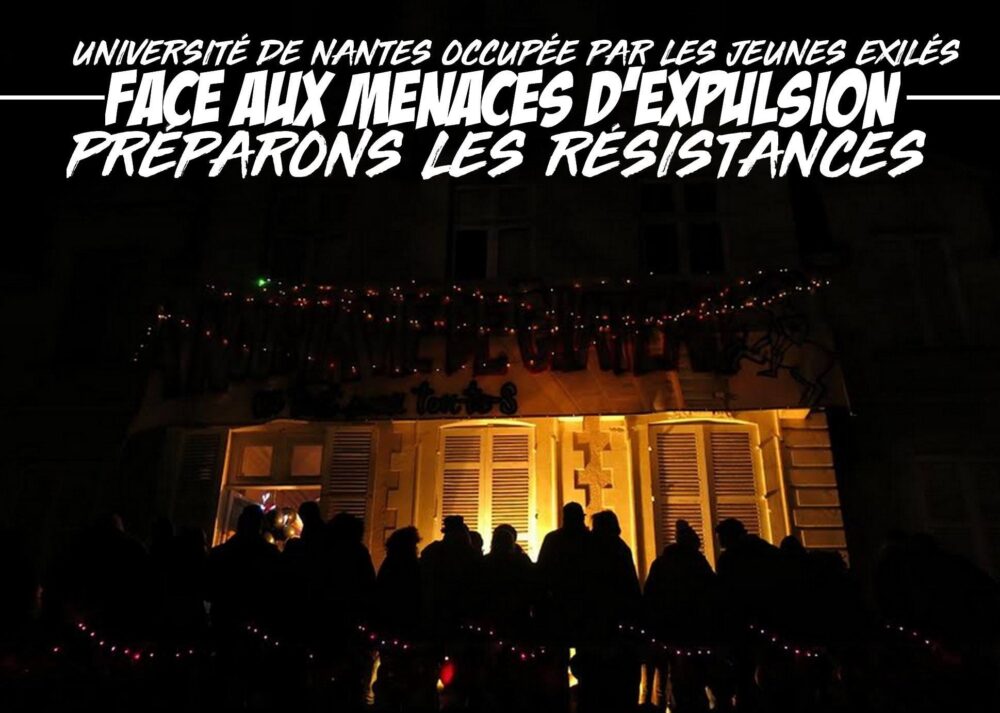 Face aux menaces d’expulsion à l’université de Nantes : préparons les résistances