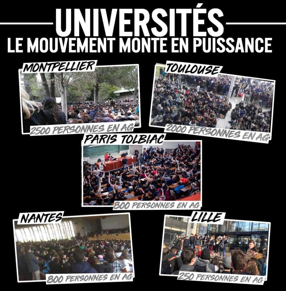 Universités : le mouvement monte en puissance !