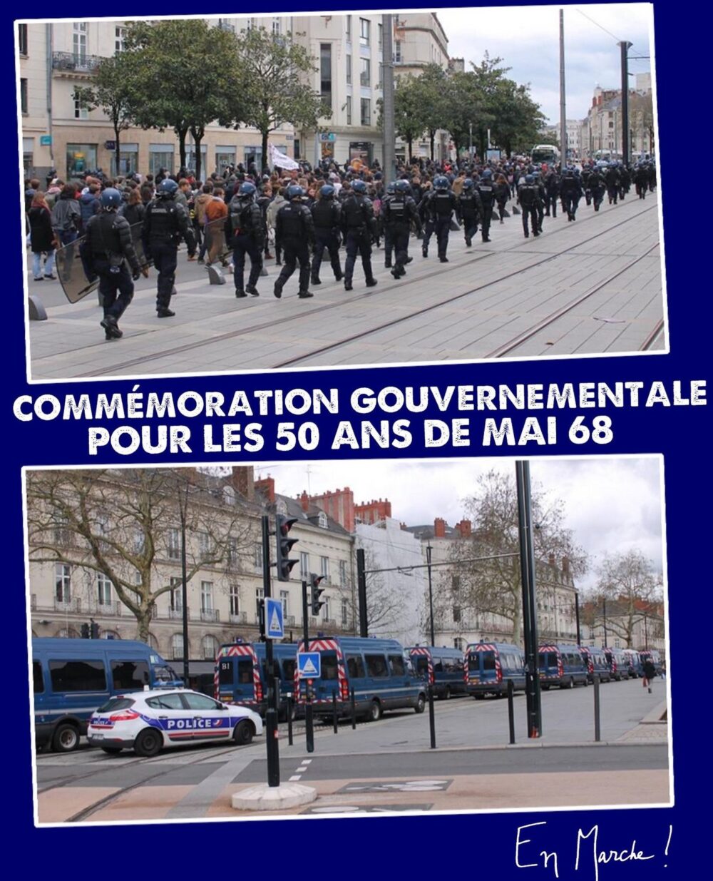 Commémoration gouvernementale pour les 50 ans de Mai 68