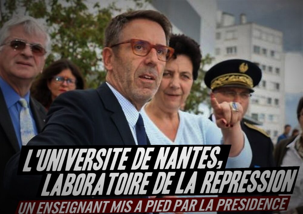 Université de Nantes : laboratoire de la répression