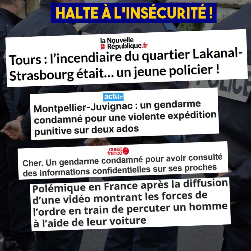 Les forces de l’ordre en roue libre